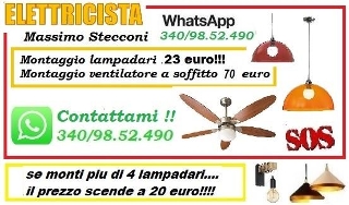 zoom immagine (Lampadario o ventilatore a soffitto 23 euro Roma)